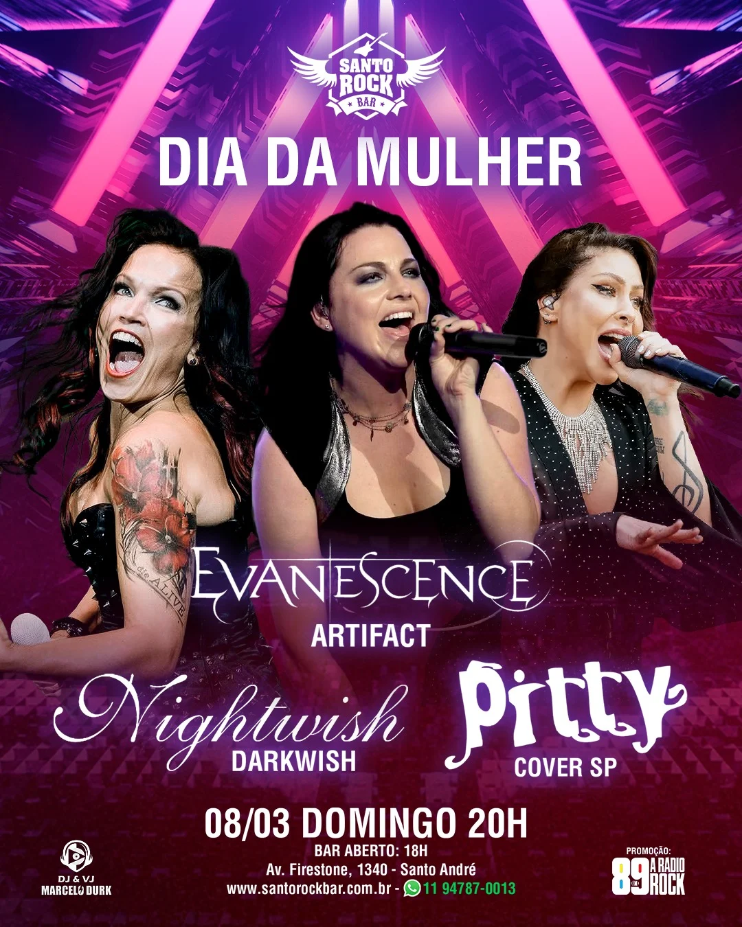 Nightwish/Evanescense/Pitty