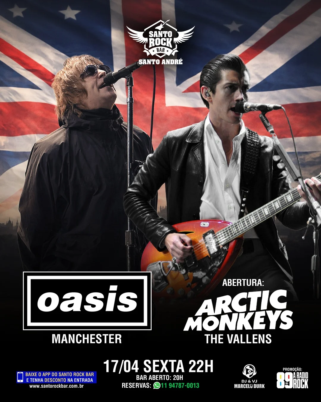 Oasis e Arctic Monkeys