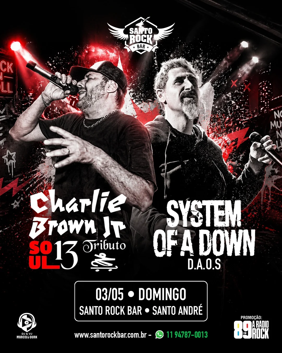 SYSTEM OF A DOWN E CHARLIE BROWN JR