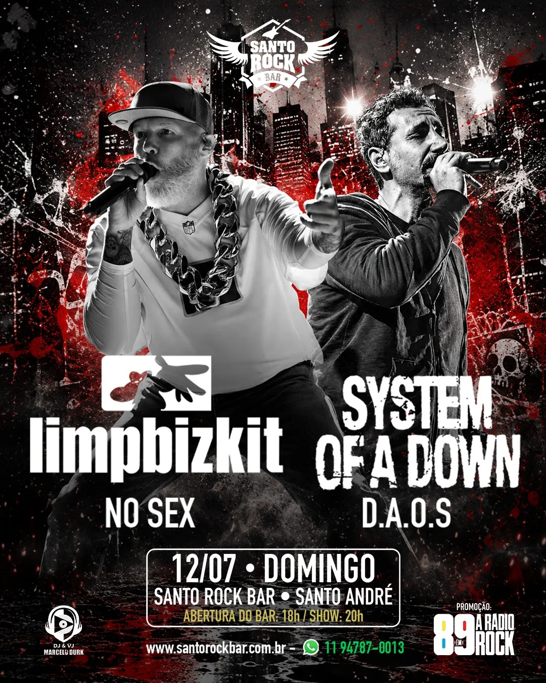 SYSTEM OF A DOWN E LIMPBIZKIT