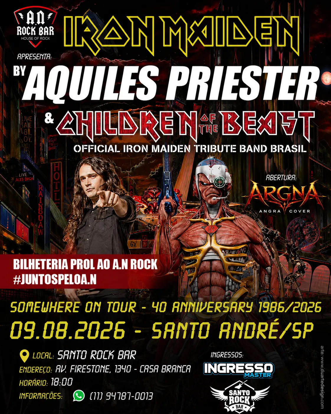 Iron  Maiden com Aquiles Priester