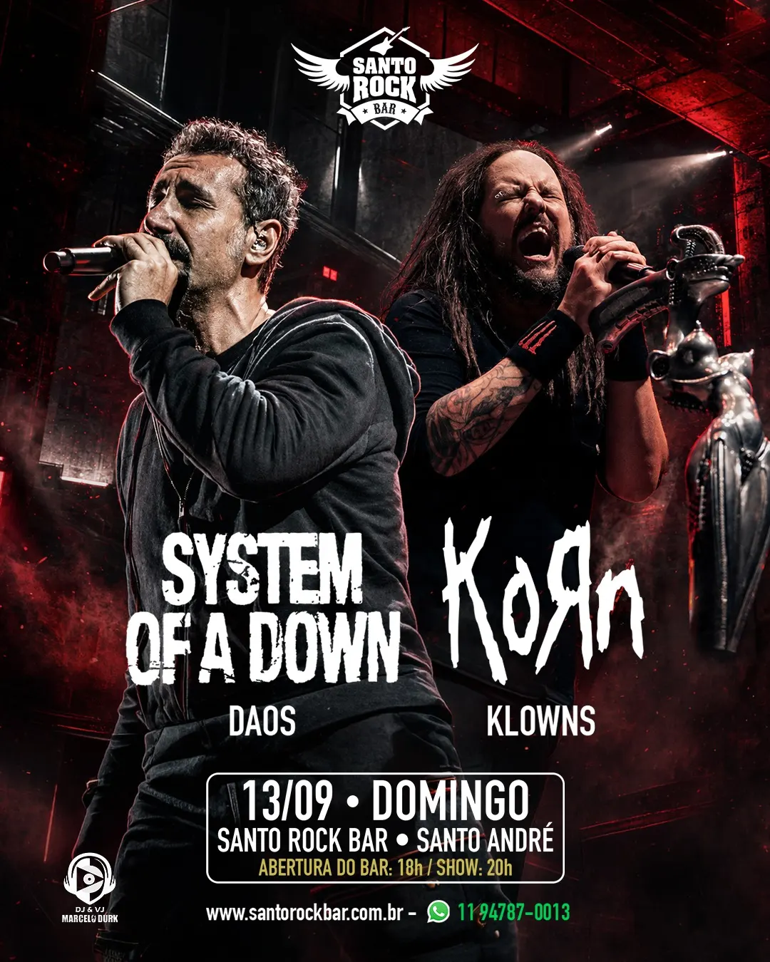 SYSTEM OF A DOWN E KORN