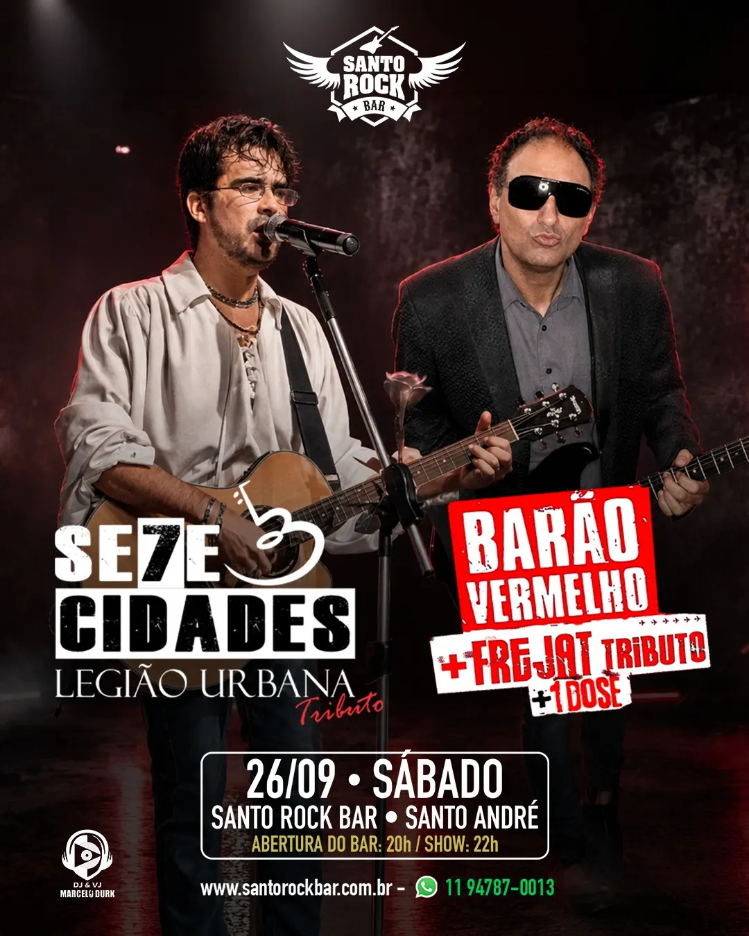 Legião Urbana (Banda Sete Cidades) e Barão Vermelho e Frejat Tributo
