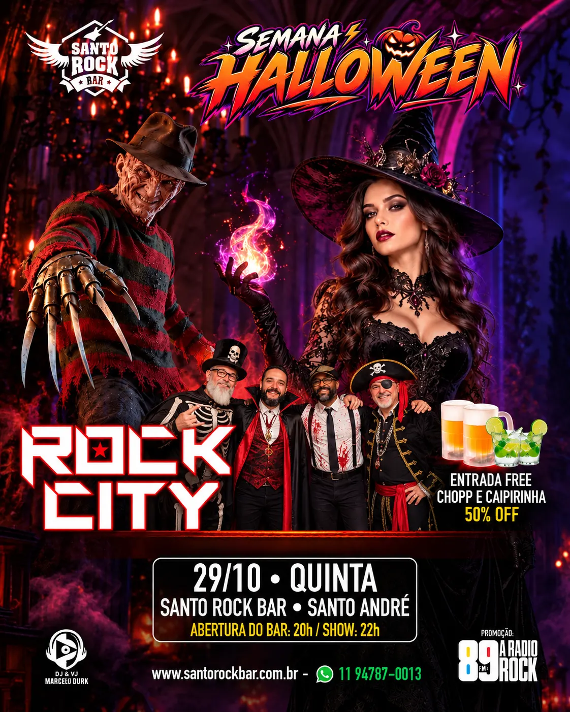 SEMANA HALLOWEEN- BANDA ROCK CITY